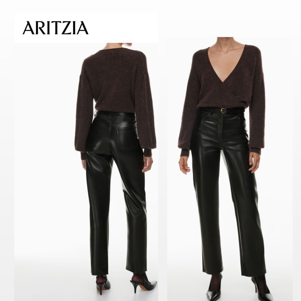 Wilfred Melina vegan leather pants black